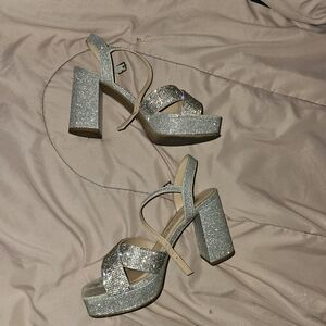 Rhinestone Platform Heels